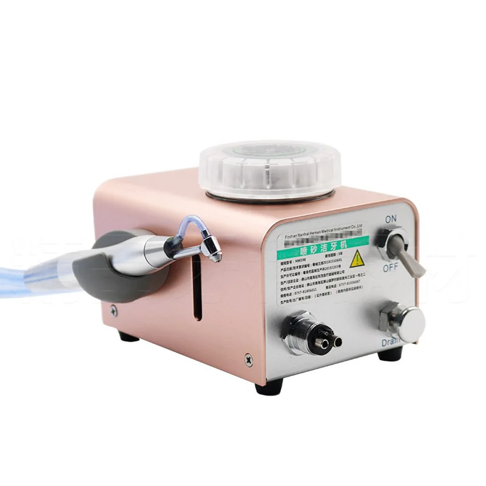 Dental Teeth Cleaning Sandblasting Air Water Prophy Polishing Machine Oral Sandblaster Sand Blasting Scaler with Powder