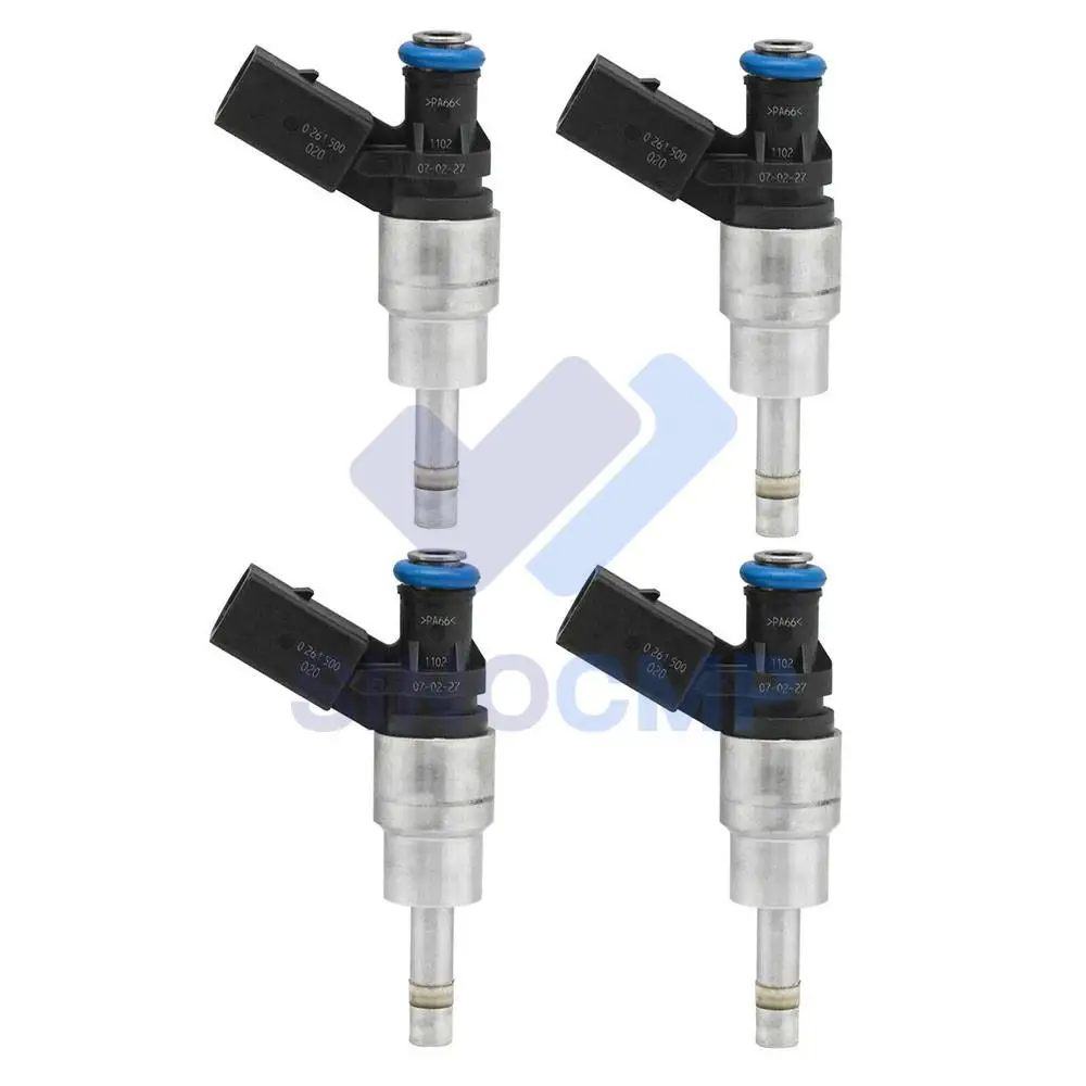 4x Fuel Injectors 06F906036G 0261500021 06D998907 For VW Audi A3 A4 TT Passat GTI Jetta EOS 2.0L I4