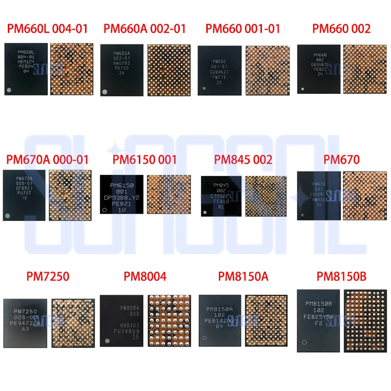 5pcs/Lot Original PM7250 PM8004  PM6150 001 PM670A 000-01PM8150A PM8150B PM670 PM845 002 PM660 PM660A PM660L Power management IC