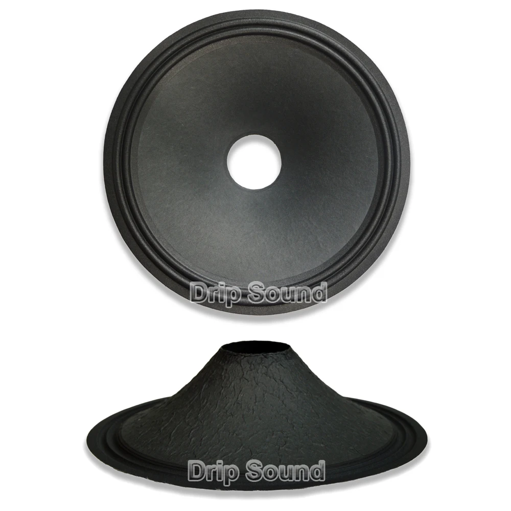 

15" inch Speaker 2-Ring Cloth Edge Drup Paper Cone Basin Vibrating Diaphragm Woofer Repair Parts OD375mm/14.76" ID75.5mm/2.97"