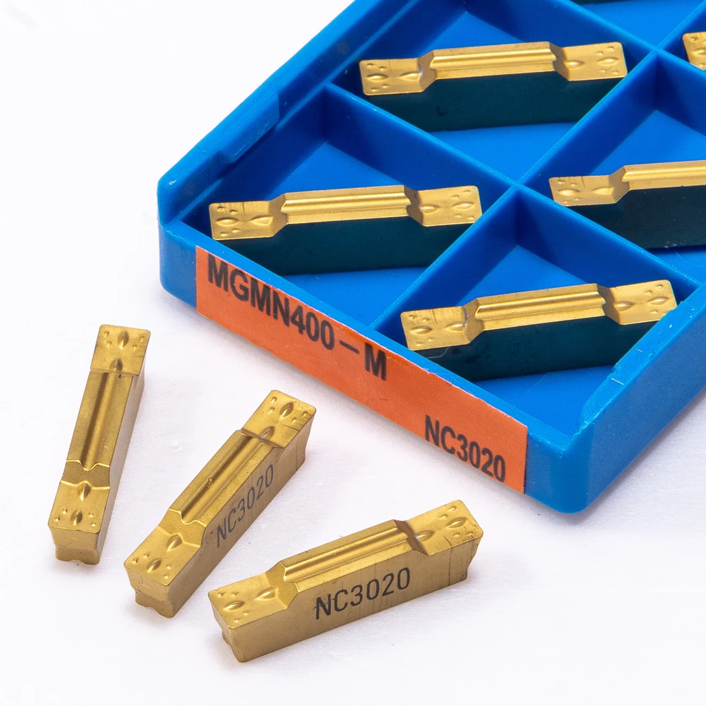 10 pz MGMN400 M PC9030 NC3020 NC3030 utensili per tornitura inserti in metallo duro utensili per tornio in metallo CNC MGMN 400 inserti per scanalatura lega dura