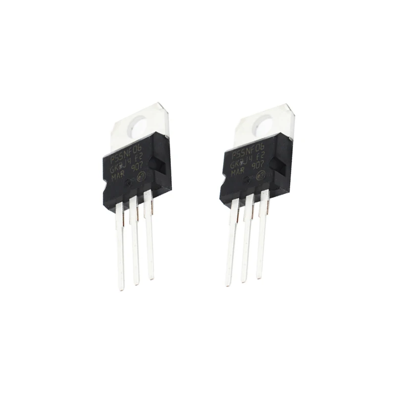 10PCS/LOT STP55NF06 P55NF06 55NF06 50A 60V TO-220 TO220 Transistor MOSFET New Original Good Quality Chipset