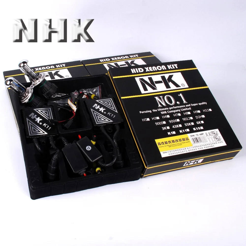 NHK N-K K11 H1H3H7H8H9H11 9005 9006 9012 D2H  H4 Hi Low Bulb H4 Swing  HID Xenon Kit  4300K5500K6000K Car Accessories