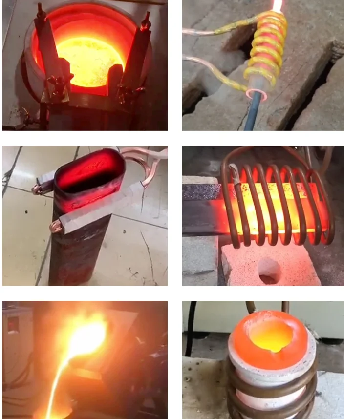 15KW Induction Heater Induction Heating Machine 220V Metal Smelting Furnace High Frequency Welding Metal Quenching Equipment