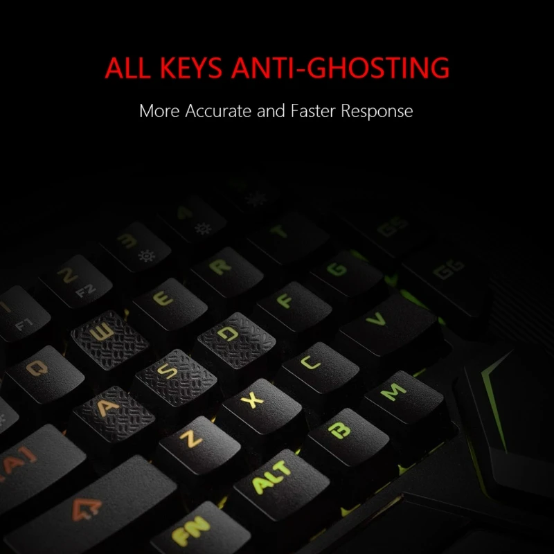 USB Keyboard One-handed 35 Keys Luminous Gaming Keyboards For Tablet Colorful Ergonomics Keypad Hand Rest M5TB