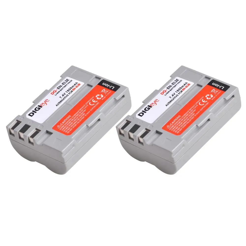 7.4V 1800mAh EN-EL3E ENEL3E pl EL3E bateria dla nikona D50 D70 D70s D80 D90 D100 D200 D300 D300S D700 kamery