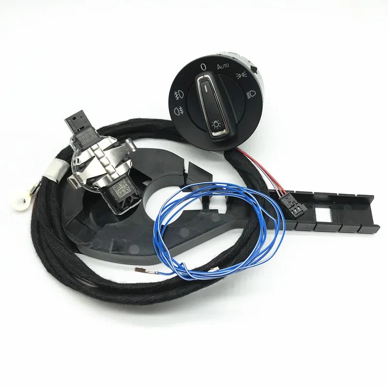 Car Rain Sensor Humidity Auto headLight Sensor Case Box Cable wiring harness For VW Golf 7 MK7 81D 955 547 A 81D955547A