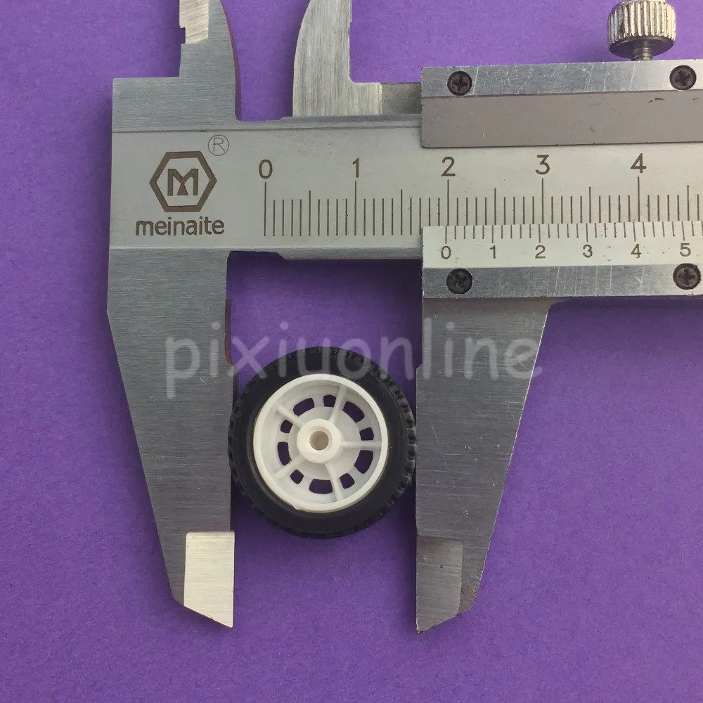 Imagem -03 - Mini 20 mm Modelo Veículo Rodas J253 Oco para Fora Borracha Roda de Plástico Faça Você Mesmo Modelo de Carro de Brinquedo Que Faz Peças Transporte da Gota 10 Peças Lote