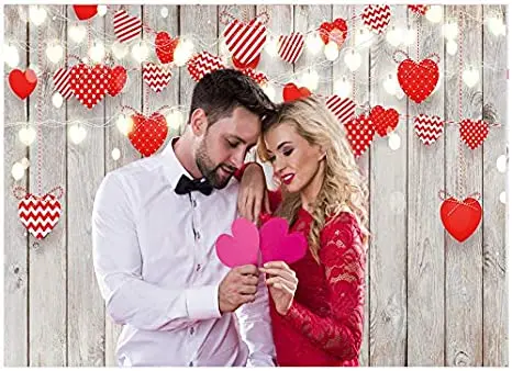 عيد الحب خلفية تذكارية الحلو الحب التصوير القماش خشبية جدار الحب ديكور صور خوخه صور بوث الدعائم الفينيل