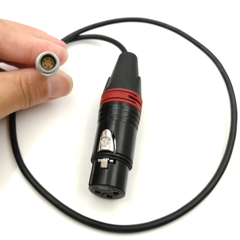 ARRI ALEXA MINI LF Audio Linie für XLR 3pin auf rechtwinklig 6Pin Stecker Audio Port – Detail 5