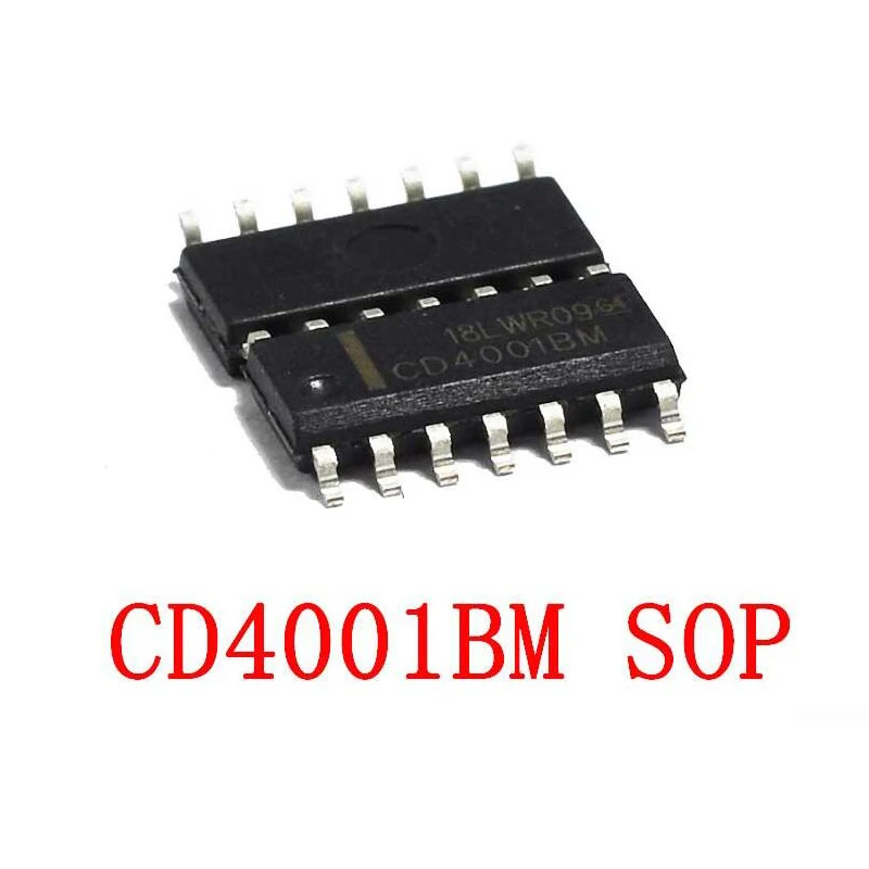 10PCS CD4001BM SOP-14 CD4001B CD4001 4001 SOP14 SMD New and Original IC Chipset