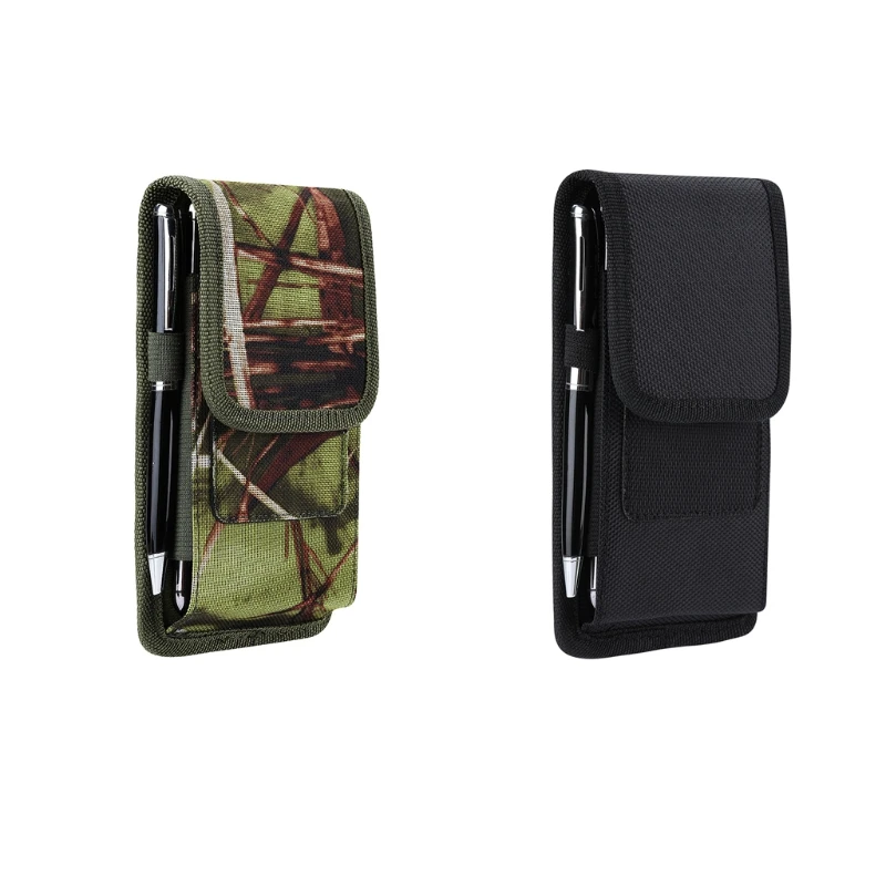 

5.3-6.7 inch Mobile Phone Waist Bag Men Casual Card Holder Fanny Pack Belt Bum Bag Cell Phone Holster Hook Bag for Sports Hiking