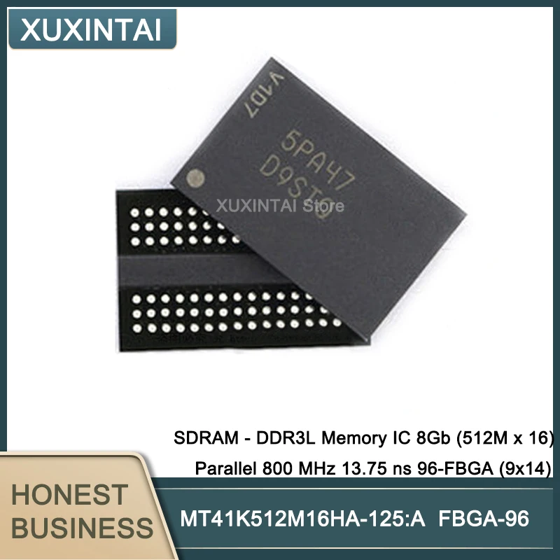 

5Pcs/Lot New Original MT41K512M16HA-125:A MT41K512M16 SDRAM - DDR3L Memory IC 8Gb (512M x 16) Parallel 800 MHz 13.75 ns 96-FBGA