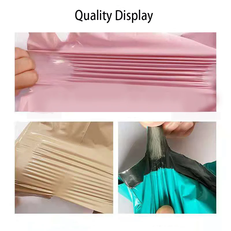 50Pcs/lots New PE Courier Bags 12 Wires Clothing GiftPouch Waterproof Storage BagSelf-Seal Plsatic Envelope Mailing Pack Bags