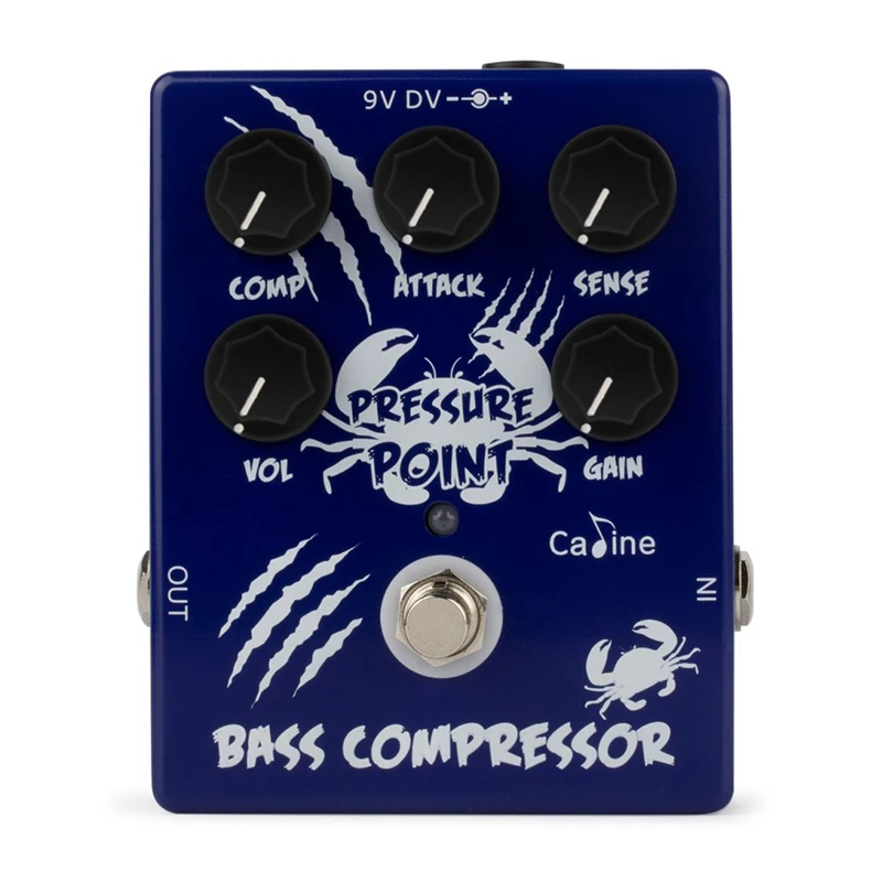 Caline CP-45 Pressure Point Bass Compressor Guitar Effect Pedal True Bypass Design Electric Guitar Bass Accessories