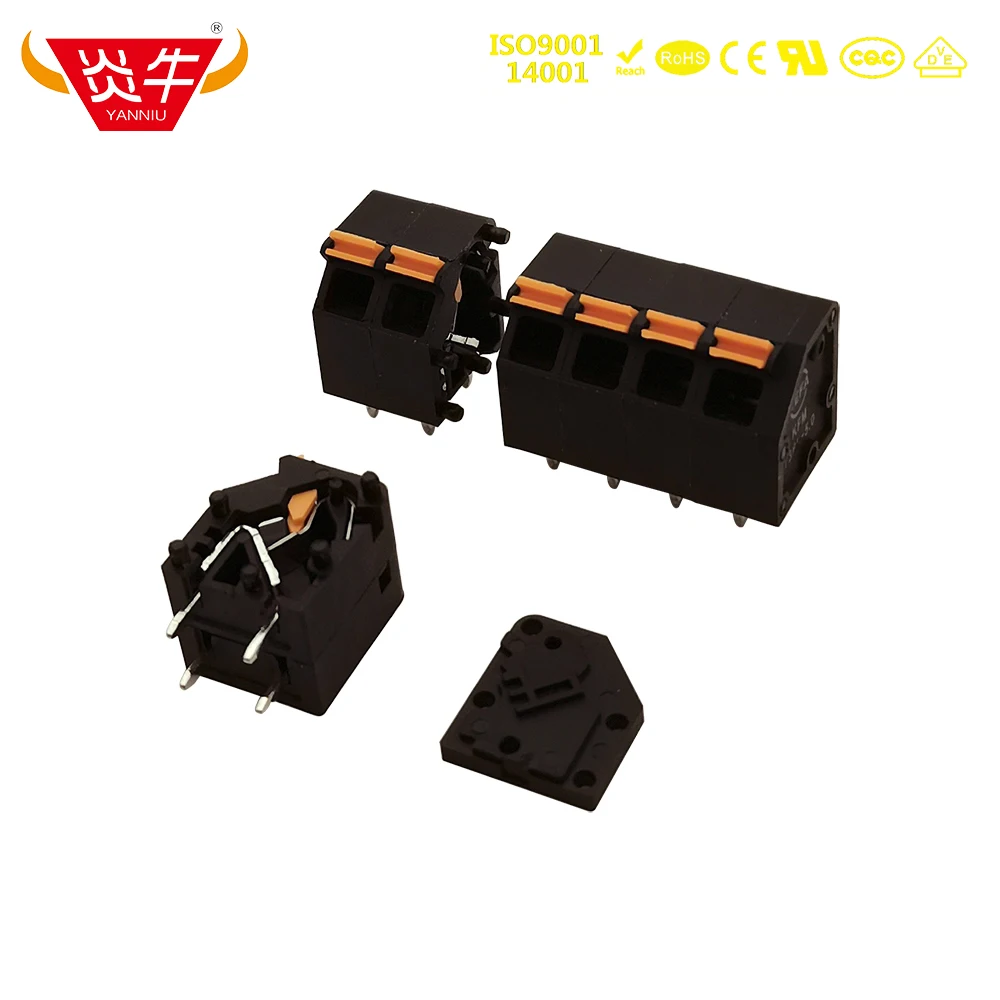 

10Pcs KF736 TERMINALS single layer spring terminal block 0152-02XX CONNECTOR KFM736L YANNIU