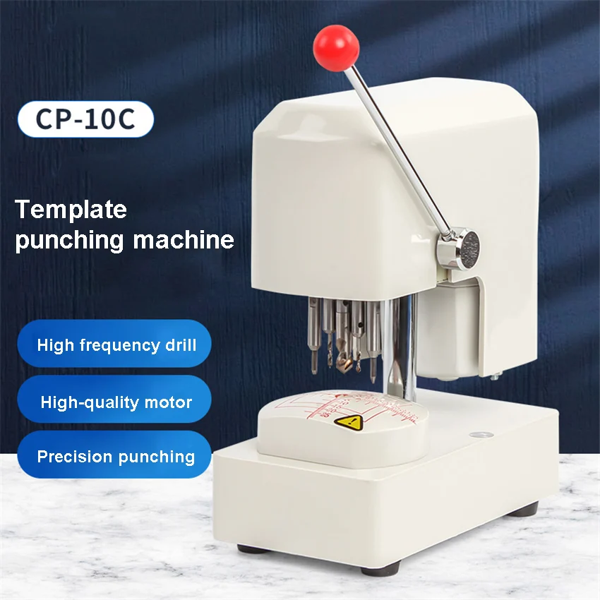 

CP-10C Lens Template Punching Machine Three Holes Drilling Machine Optical Shop Glasses Processing Equipment AC220V/110V 100W