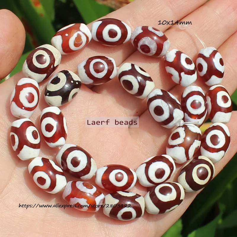 8pcs, 10x14mm Számos Mintadarab Ősök Tibet dzi agates gyöngyök , számára DIY ékszer Gyártás ! Nyakdísz , bracel