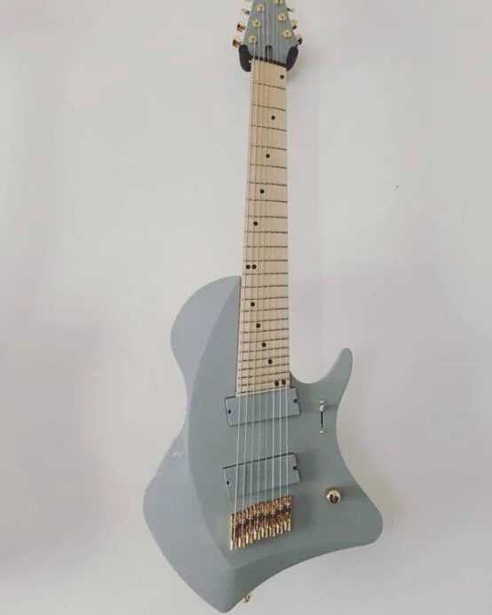 Updated Custom 8 String Fanned Fret Electric Guitar, 24 frets, custom hardware Professional Guitar