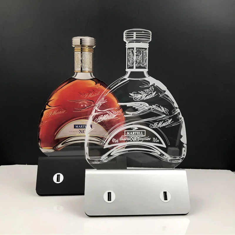 Customized LED Night Light 3D NightlightS Acrylic Billboard Milk Tea Coffee Store Restaurant Bar Glow Menu Brand Table Lamp USB