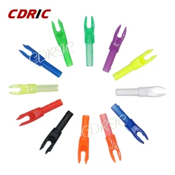 50Pcs Arrow Nocks 12 Color For ID 4.2mm fiberglass arrow & carbon arrow shaft Archery Hunting Arrow accessories