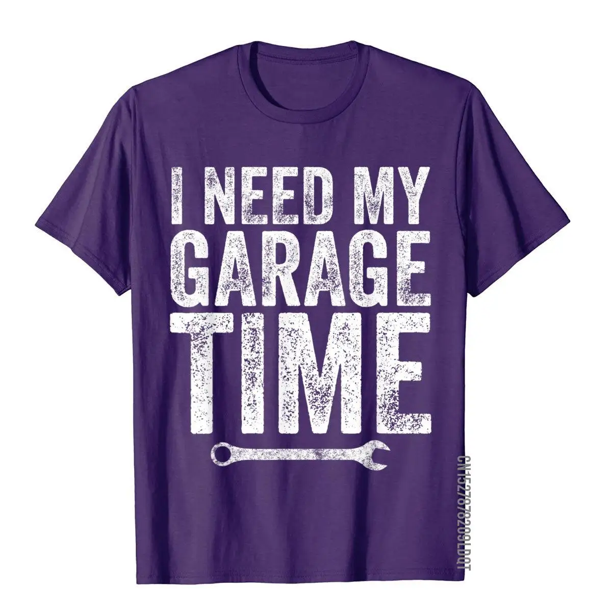 I Need My Garage Time T-Shirt - Funny Mechanic Gift T Shirt Plain Preppy Style Cotton Men's Tops Tees Casual