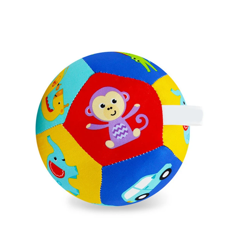 2019 Baby Toys For Children Animal Ball Soft Plush Mobile Toy With Sound Baby Rattle Infant Body Building Ball Toy For Baby Gift