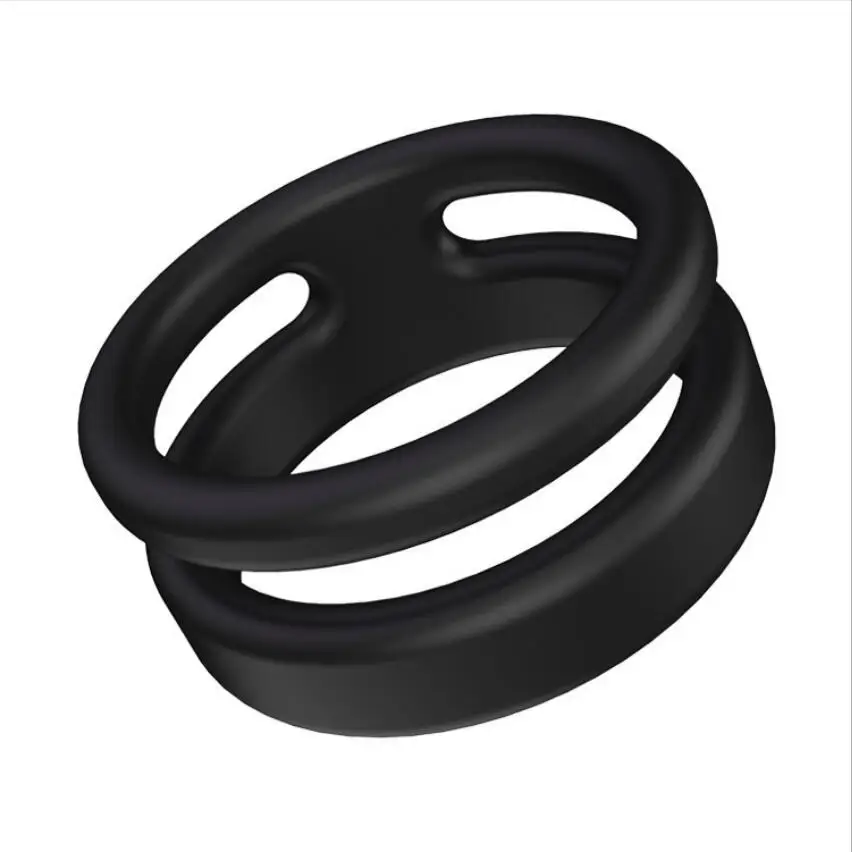 Anillo duradero de silicona para hombres adultos, anillos de goma para retrasar la eyaculación, Juguetes sexuales para agrandar, anillos sexuales masculinos S0419