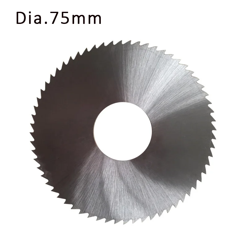 2 ชิ้น/ล็อต Dia.75mm * 0.4-2 มม.22 มม.HSS ใบเลื่อยวงเดือน/เลื่อยตัดออก /ใบเลื่อยตัด M2 วัสดุ