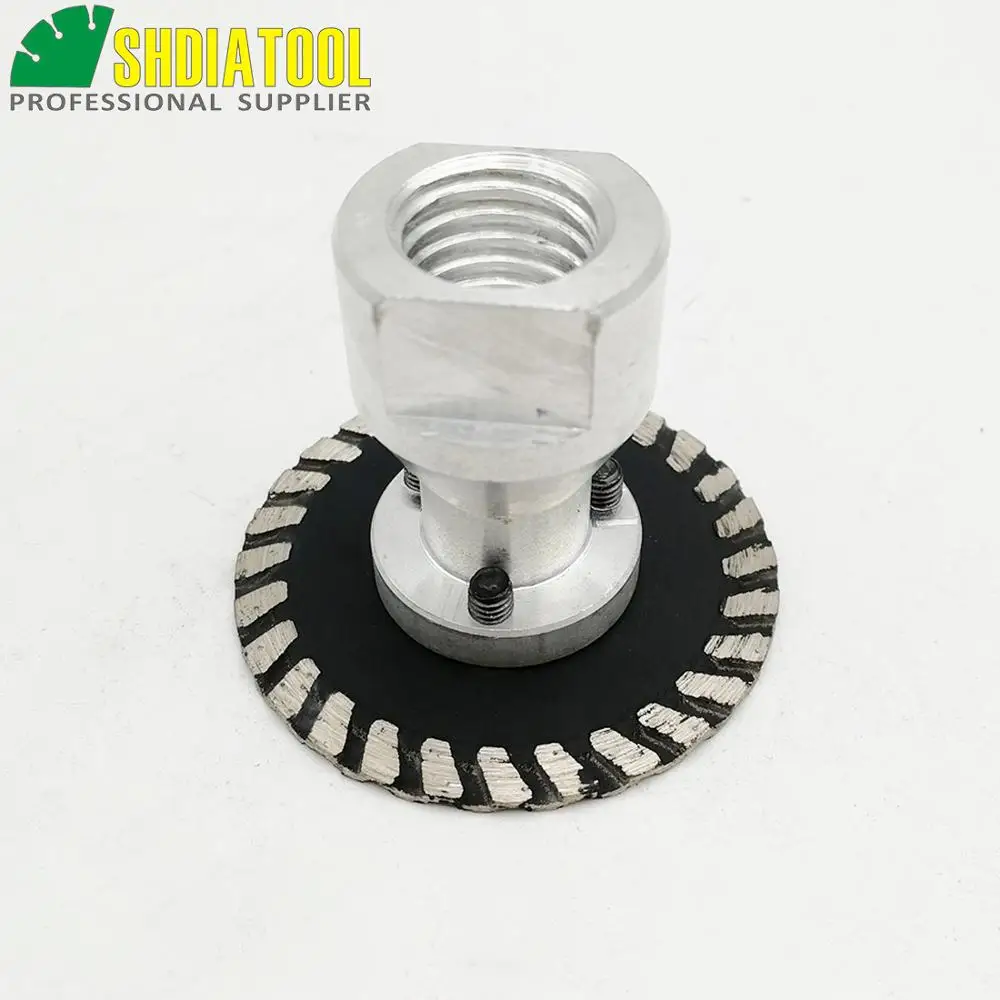 SHDIATOOL 2 pcs Mini Diamond Saw Blades 5/8-11 Long Flange Diamond Cutting Disc Cutter for Tile Ceramic Marble Porcelain