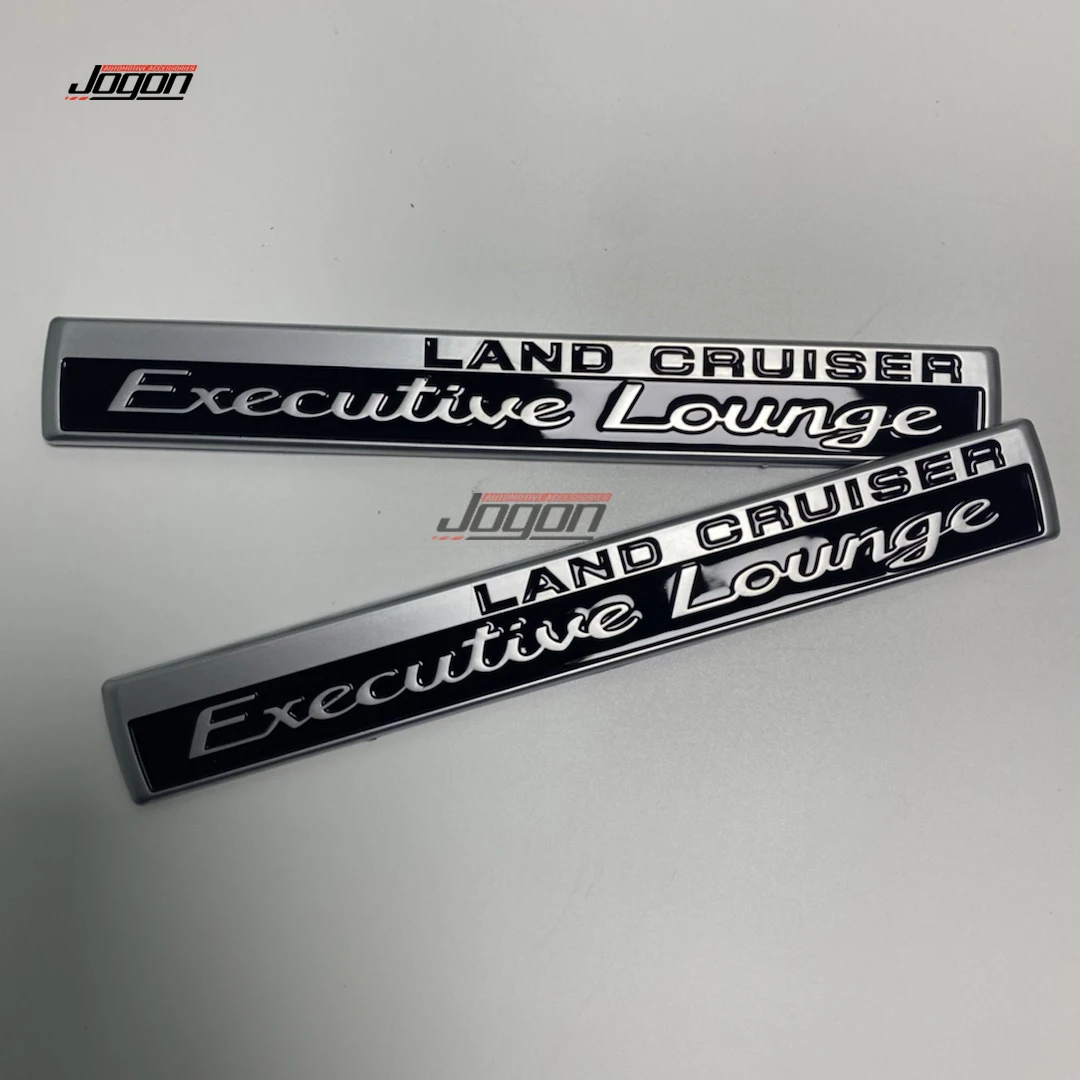 Side Rear Badge Sticker Trim For Toyota Land Cruiser LC100 LC200 LC76 LC79 FJ76 FJ79 Executive Lounge ABS Chrome Emblem Sticker