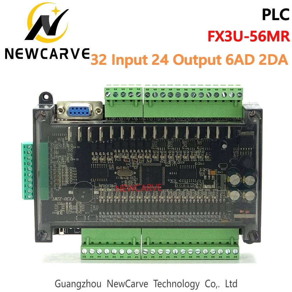 

FX3U-56MR Programmable Logic Controller Anti-Interference High Speed 32 Point Input 24 Relay Output PLC With Case DC24V NEWCARVE