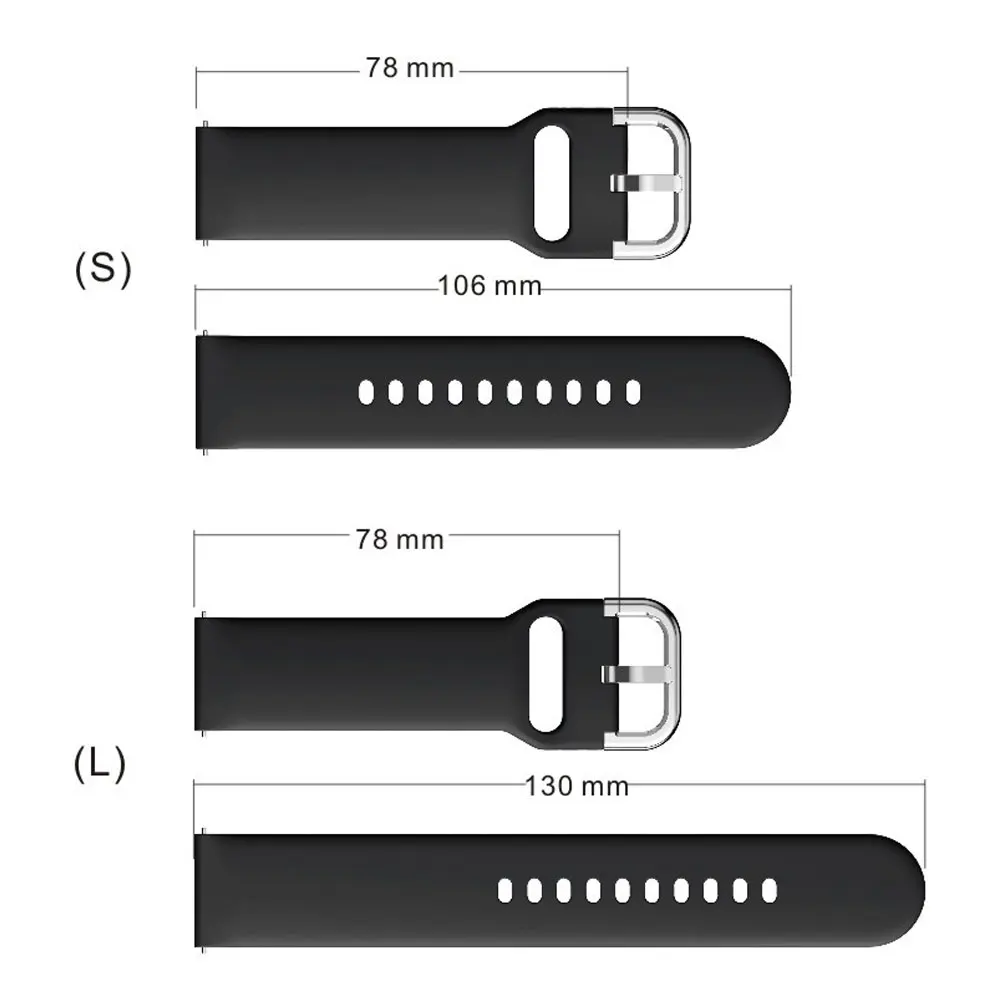 Tali Jam 20Mm 22Mm untuk Jam Tangan Samsung Galaxy Aktif 2 40Mm 44Mm Jam Tangan Galaxy 46Mm/Garmin Vivoactive 3//Jam Tangan Huawei GT2