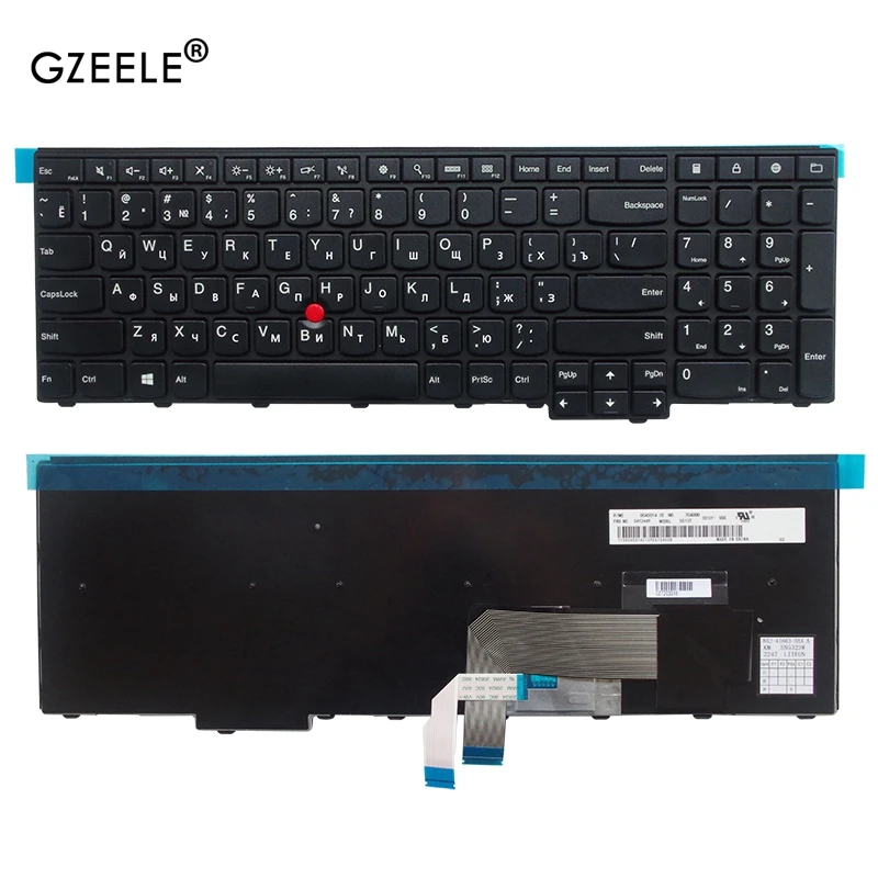 Russian keyboard for Lenovo ThinkPad W540 W541 W550s T540 T540p T550 L540 Edge E531 E540 P50S L570 0C44592 0C44913 0C44952 RU