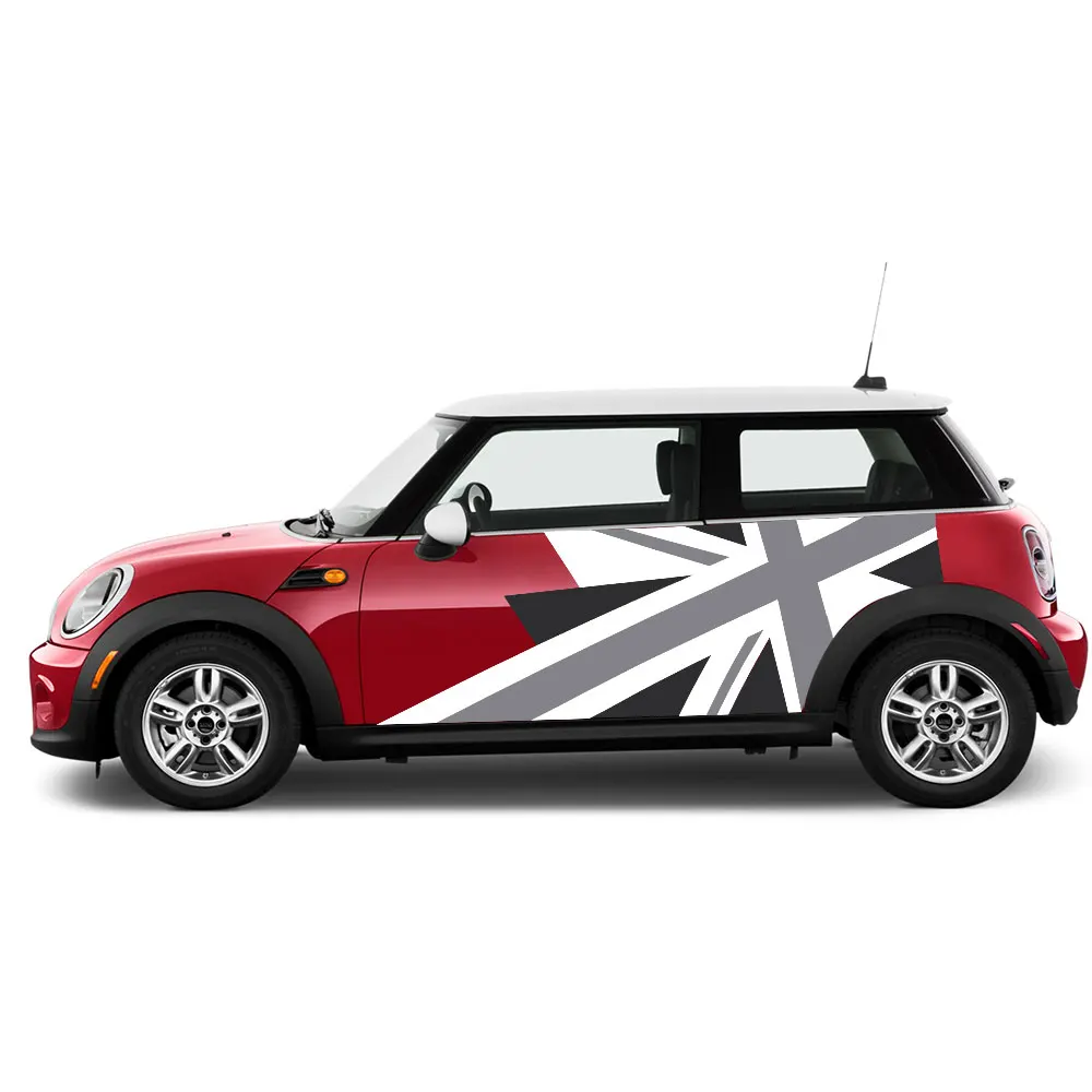 2pcs Union Jack Exter Side Door Sticker Body Stripe Decal Decoration For MINI Cooper One JCW Countryman R60 R55 R56 F55 F56 F60