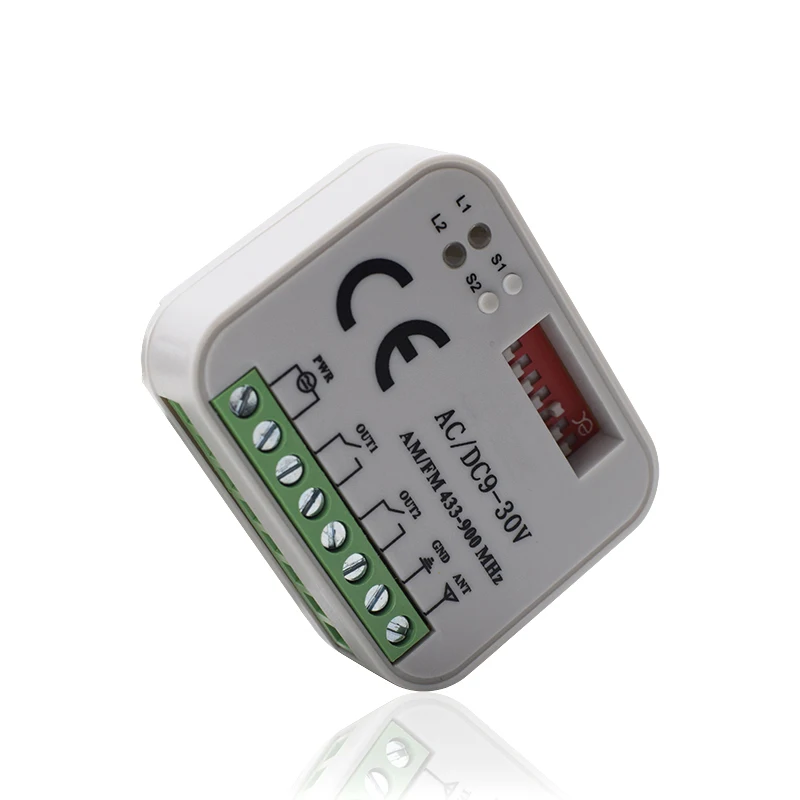 5pcs Garage Receiver AC/DC 9-30V Multiple Frequencies 300-900mhz Gate Remote Control Receiver For 315 433 868 MHz Transmitter