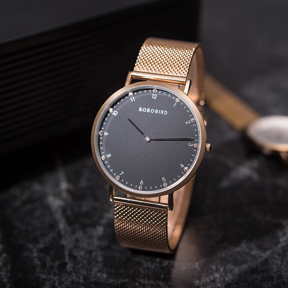 Reloj mujer bobo pássaro casal relógios masculino feminino dia dos namorados aniversário personalizado relógios de pulso presente especial dropshipping oem