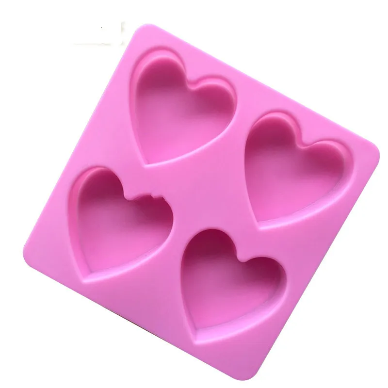 HMROVOOM 4 even couples love shape silicone cake mold DIY chocolate mold