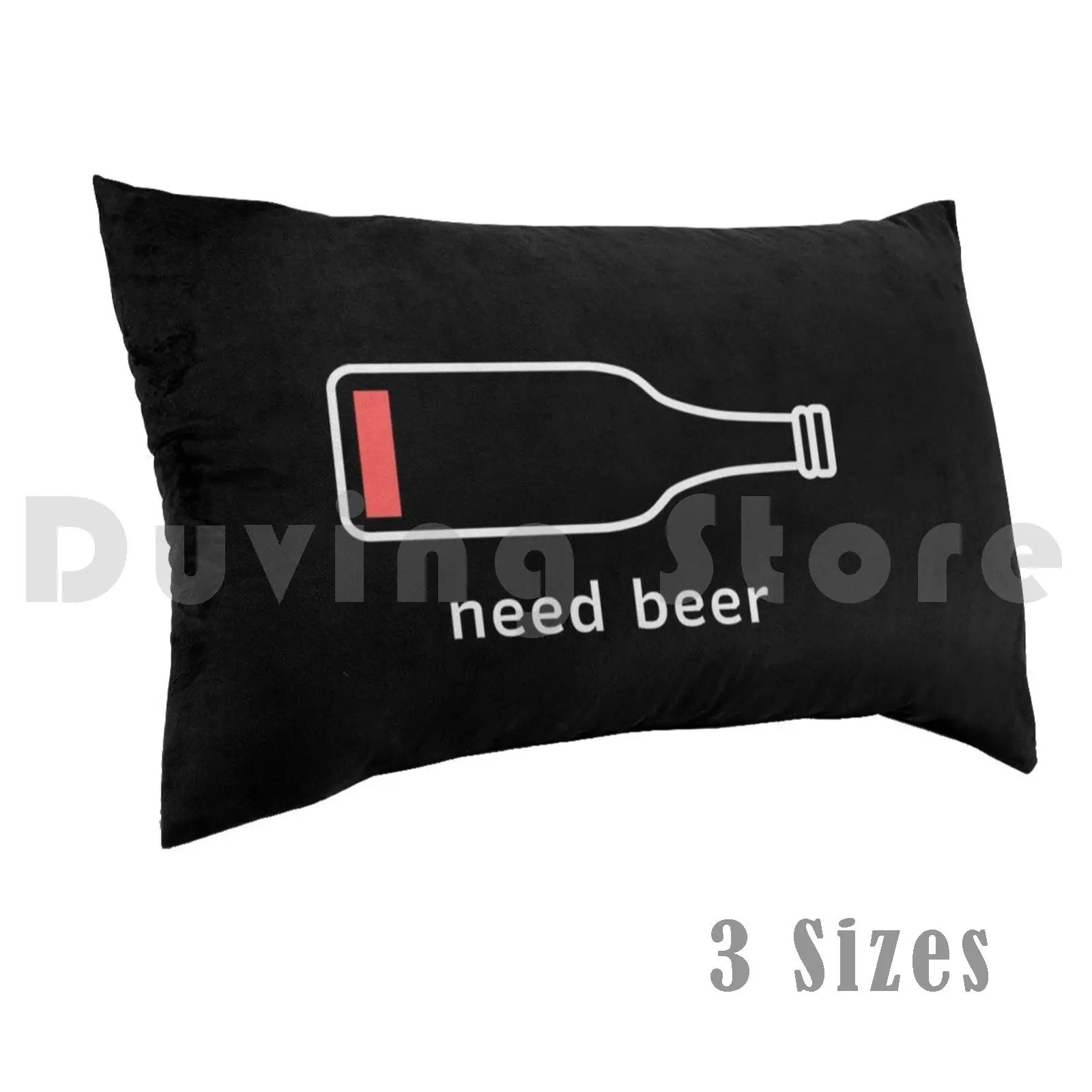 Necesita cerveza funda de almohada impresa 50x75 cerveza Día Internacional de la cerveza día de la cerveza Bar divertido bebiendo borracho divertido