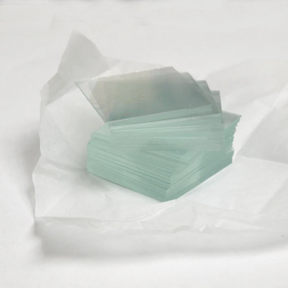 100Pcs Transparent Square Microscope Cover Glass Coverslips 0.13-0.17mm Thick 18x18 20x20 22x22 24x24mm