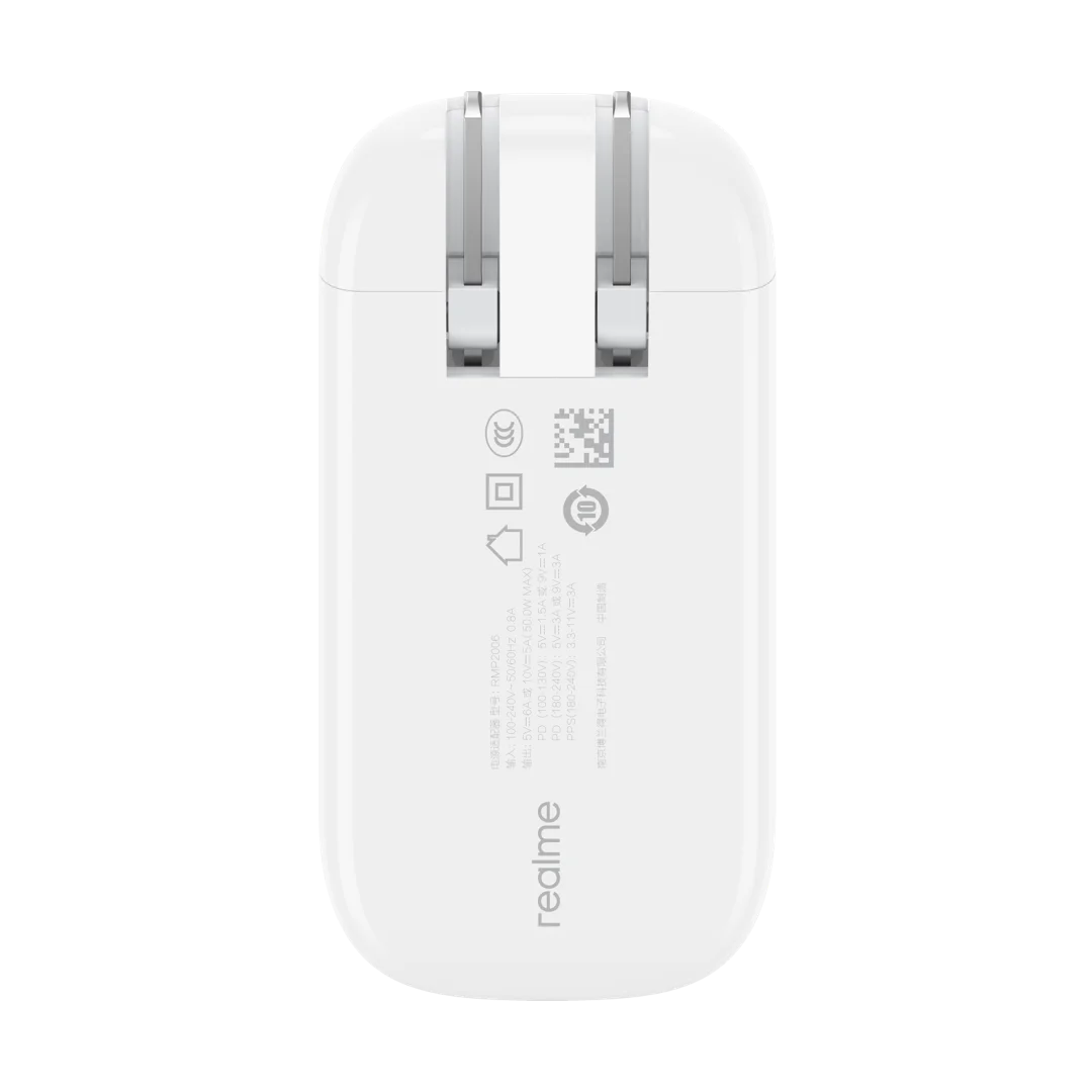 RMP2006 Turbo 50W 60g Realme SuperDart Biscuits Charger QC PD PPS SuperVooc For Realme 8 Pro 7 Pro GT Neo X7 Q3 X50 Pro X3 6 Pro