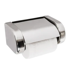 Newly Modern Style Bathroom Toilet Paper Holder Stainless Steel Tissue Holder Rack Chrome Polished Waterproof Box Wall-mounted