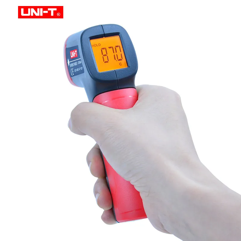 UNI-T UT300A+ Handheld Non-contact IR Infrared Thermometer Digital LCD Laser Pyrometer Hygrometer Temperature Meter Thermometer