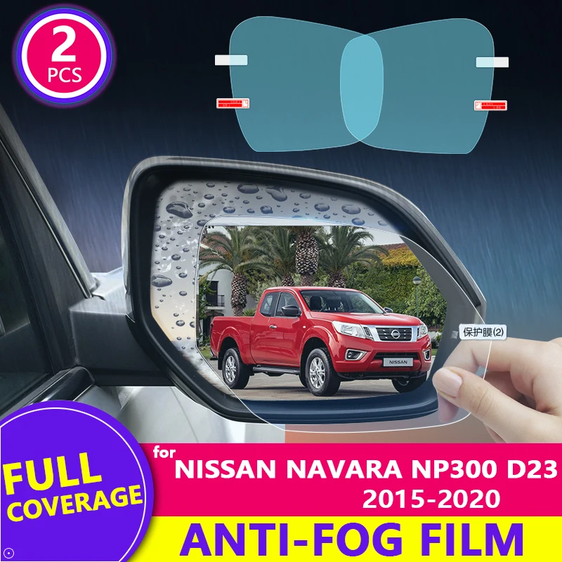 for Nissan Navara NP300 D23 2015-2020  2018 2019 Full Cover Rearview Mirror Film Anti-Fog Auto Mirror Sticker Car Accessories