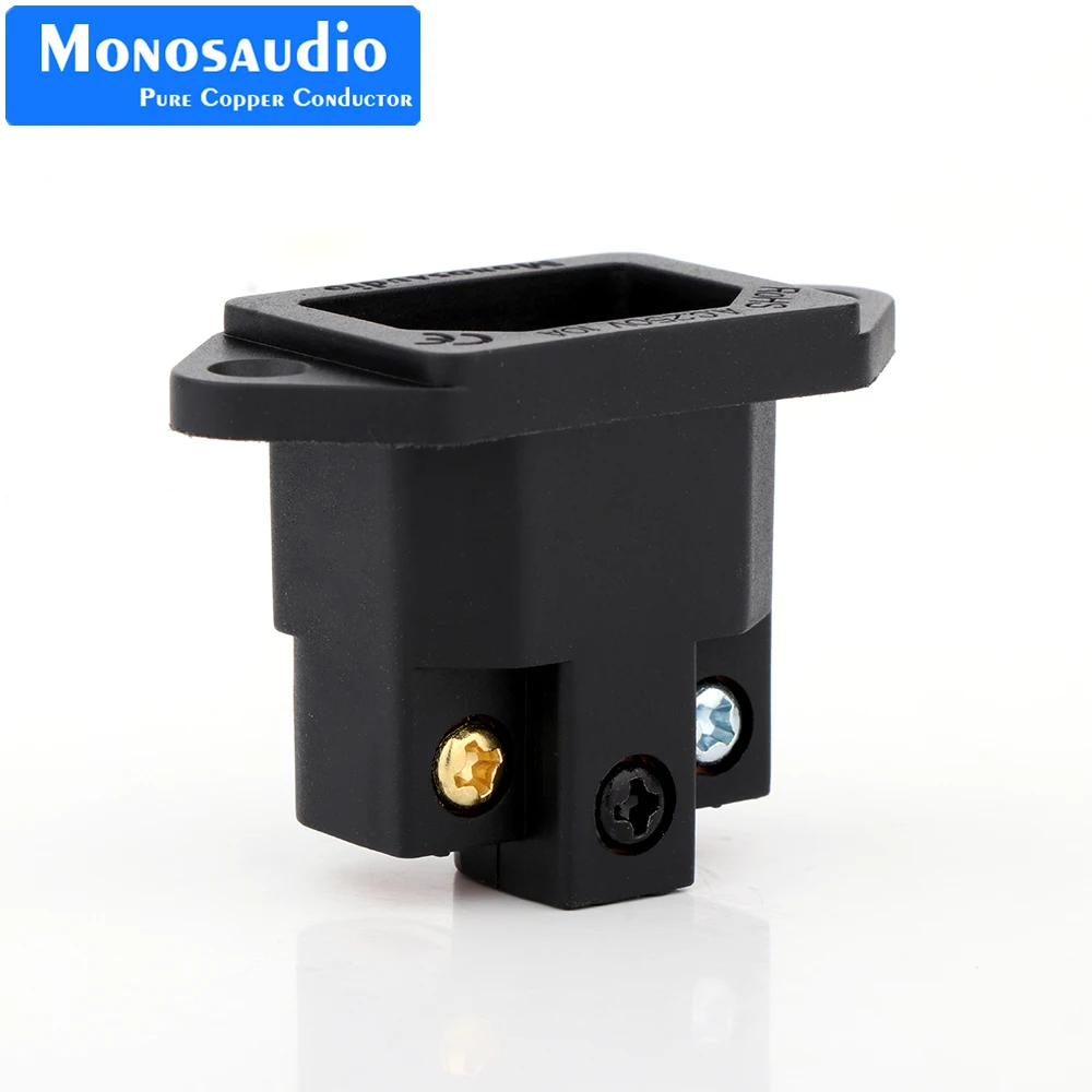 Monosaudio IB70 IEC-Steckdoseneinlass aus reinem Kupfer, AC-IEC-Einlass, vergoldete, lötfreie Steckdose, HiFi-Audio-Stromversorgung, IEC-Buchse – Detail 15