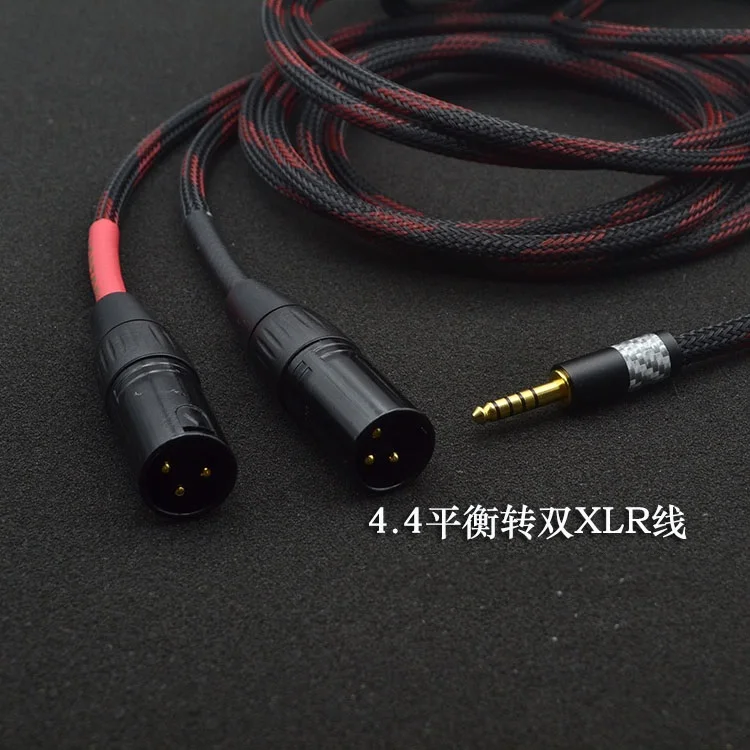 

XLR audio cable 4.4mm balanced turn 2XLR pha2a wm1a 1z zx300a 4.4mm to double XLR