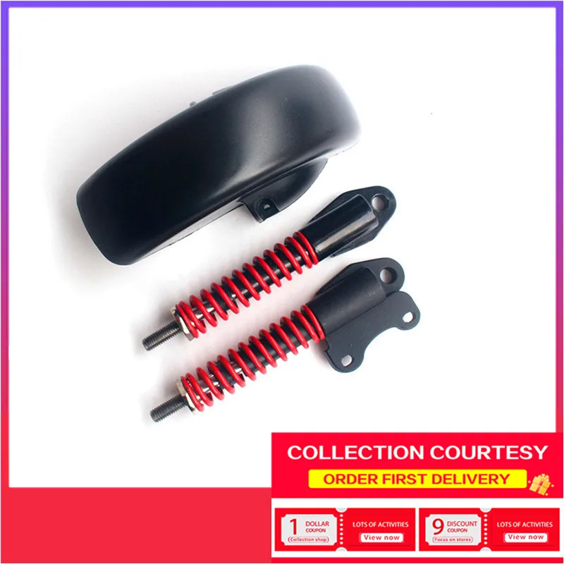 

Coolride Adjustable shock absorbers bike suspension oil spring electric scooter folding skateboard with durable fender