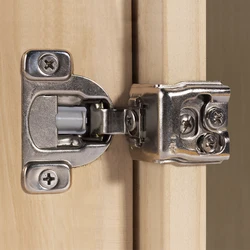 2 PCS Lot Soft Closing Cabinet Hinge Satin Nickel Hinges for Kitchen Cupboard 1-1/2 inch Overlays Furniture Face Frame Door