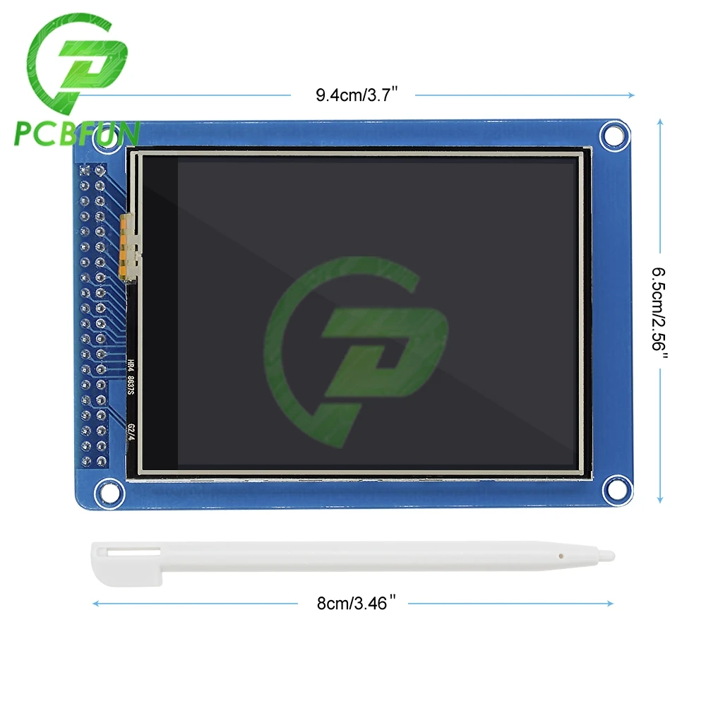 터치 패널 포함 TFT LCD 디스플레이 모듈, 240x320, SD 카드 ILI9341 컨트롤러, 16 비트 RGB565 형식, 240x320, 3.2 인치