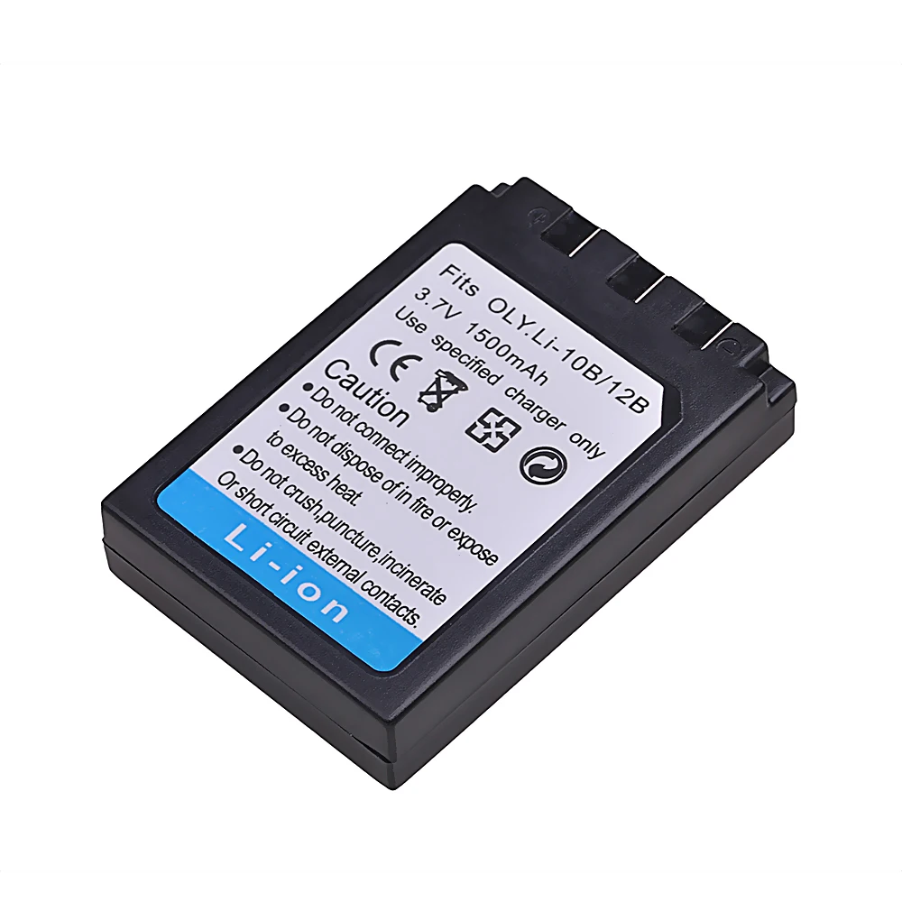 1500mAh Li-12B Li-10B Li12B Li10B Camera Battery For Olympus Stylus 300, 400, 500, 600, 800, C-50, 60, 70, 470, 760, 770